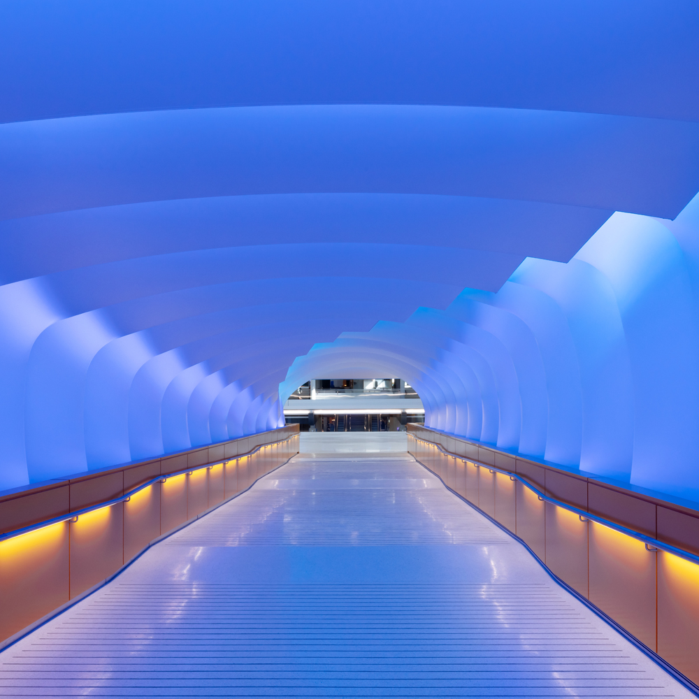 PETAL TUNNEL AT PITTSBURGH INTERNATIONAL AIPORT