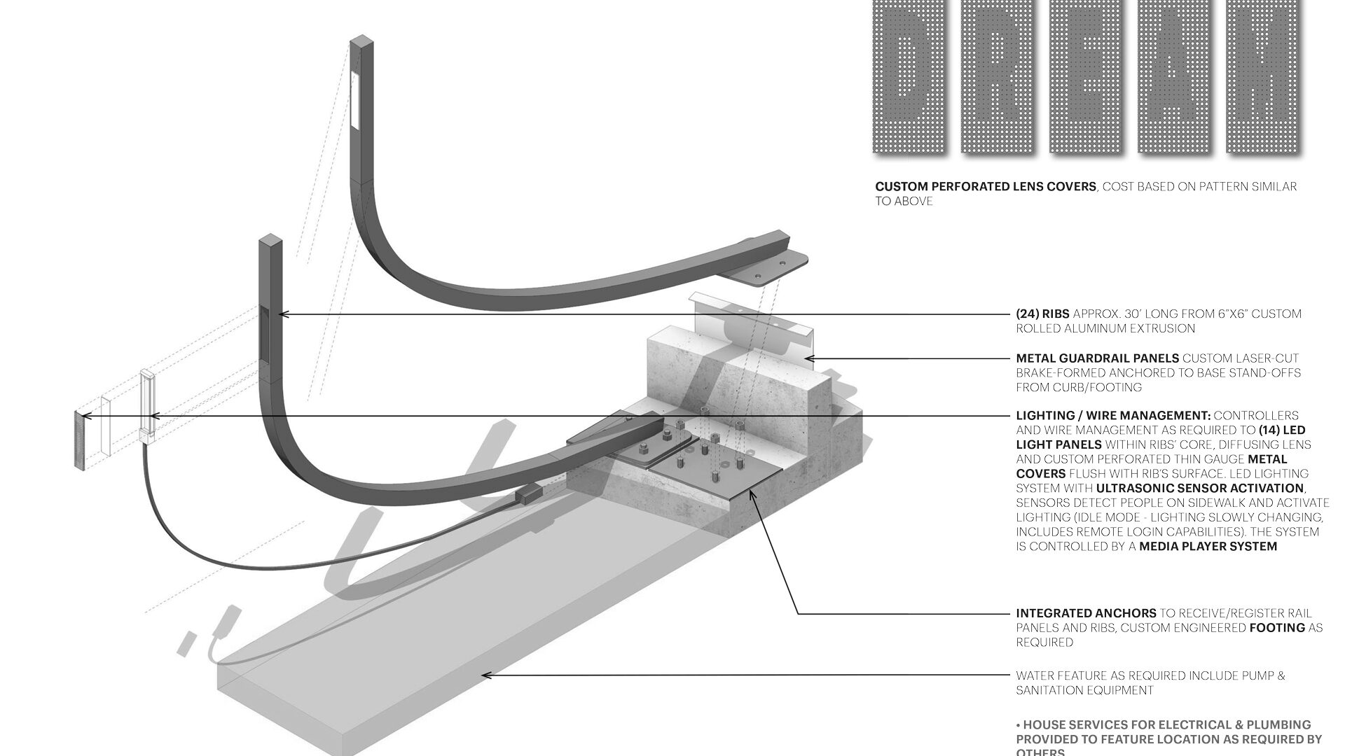 Dreamcaster Interactive Water Sculpture