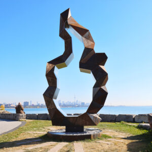 CAMPFIRE PUBLIC ART SCULPTURE HUMBER BAY SHORES, TORONTO, ON