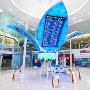 airport information zone sculpture